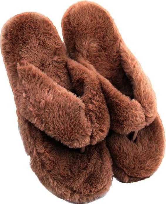 wolvesden women's flip flops & slippers indoor non slip soft thong fur flip flop and slippers for women wolvesden women's flip flops & slippers indoor non slip soft thong fur flip flop and slippers for women